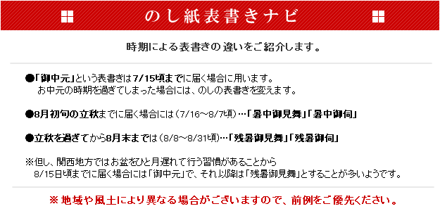 のし表書きナビ